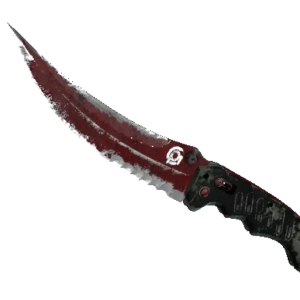 ★ StatTrak™ Flip Knife | Crimson Web (Battle-Scarred)
