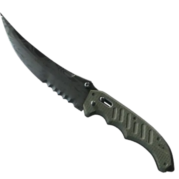★ StatTrak™ Flip Knife | Damascus Steel (Battle-Scarred)