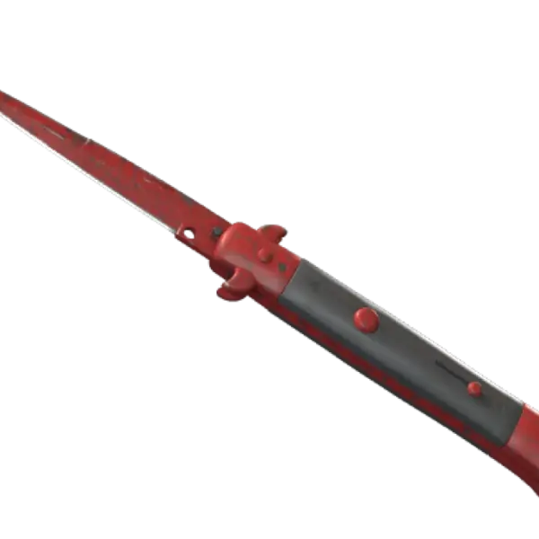 ★ StatTrak™ Stiletto Knife | Crimson Web (Well-Worn)