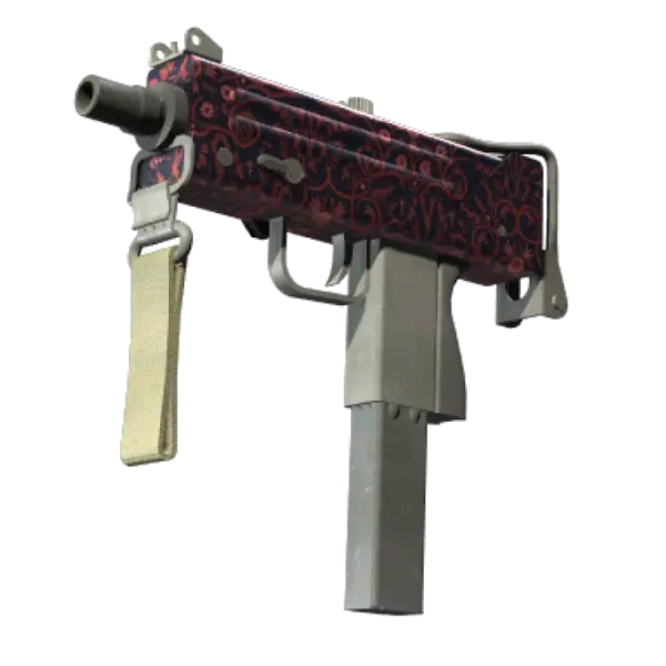 MAC-10 | Red Filigree (Minimal Wear)