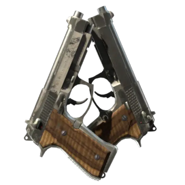 StatTrak™ Dual Berettas | Black Limba (Battle-Scarred)