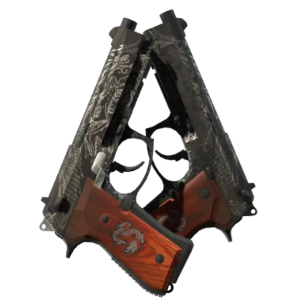 StatTrak™ Dual Berettas | Dualing Dragons (Factory New)