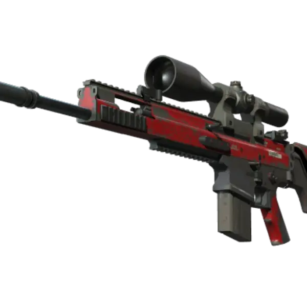StatTrak™ SCAR-20 | Crimson Web (Well-Worn)