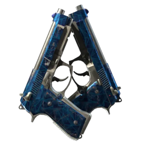 Souvenir Dual Berettas | Cobalt Quartz (Field-Tested)