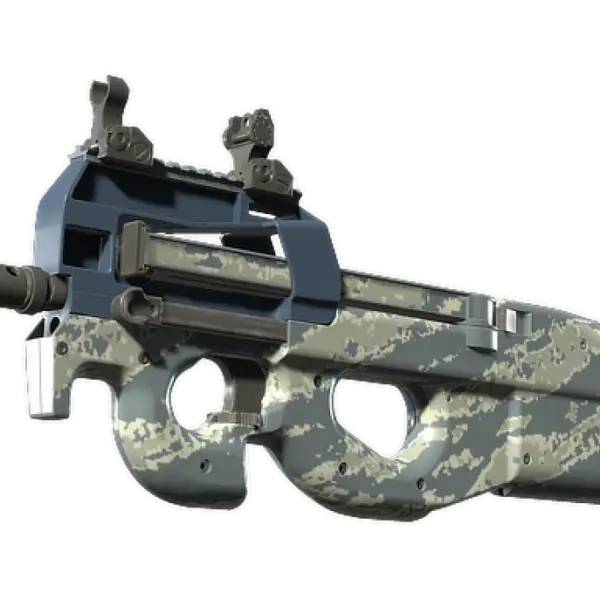 Souvenir P90 | Blue Tac (Minimal Wear)
