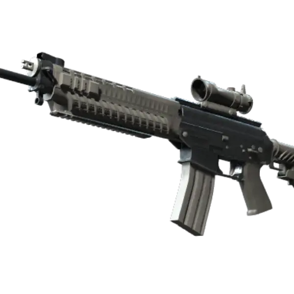 Souvenir SG 553 | Damascus Steel (Well-Worn)