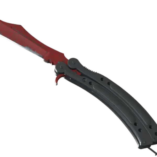 ★ StatTrak™ Butterfly Knife | Crimson Web (Well-Worn)