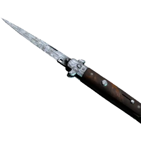 ★ StatTrak™ Stiletto Knife | Damascus Steel (Well-Worn)