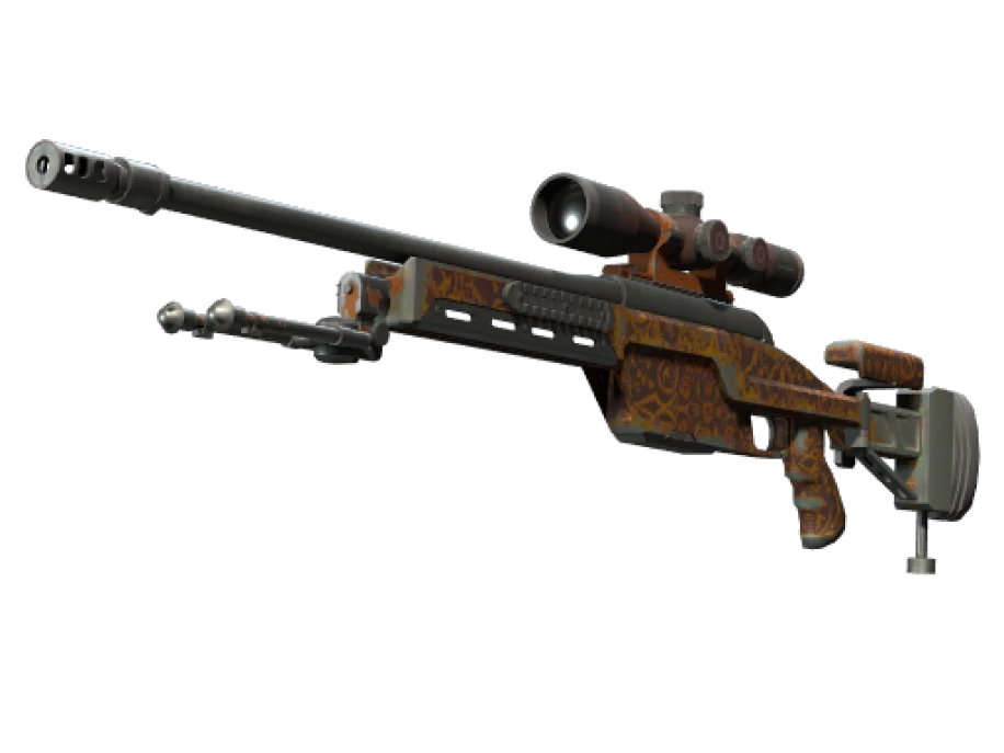 SSG 08 | Orange Filigree (Well-Worn) - Image 1