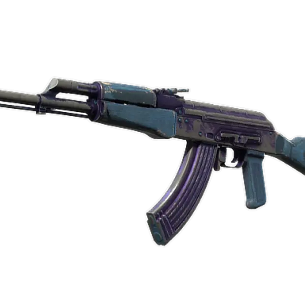 Souvenir AK-47 | Midnight Laminate (Battle-Scarred)