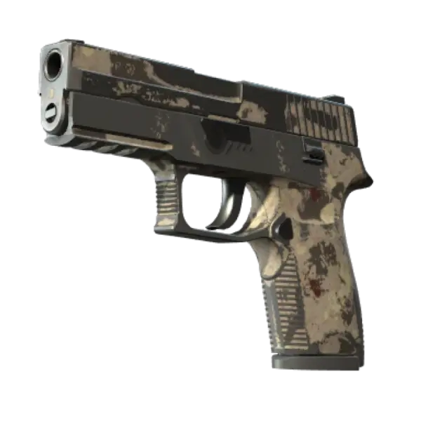 Souvenir P250 | Black & Tan (Battle-Scarred)