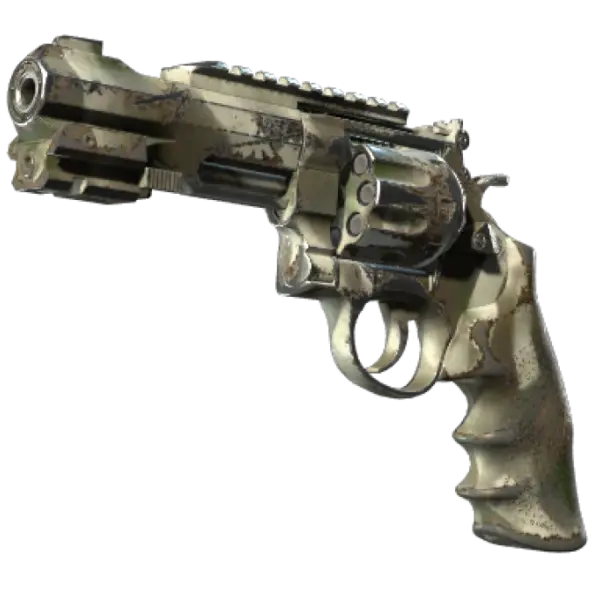 Souvenir R8 Revolver | Bone Mask (Well-Worn)