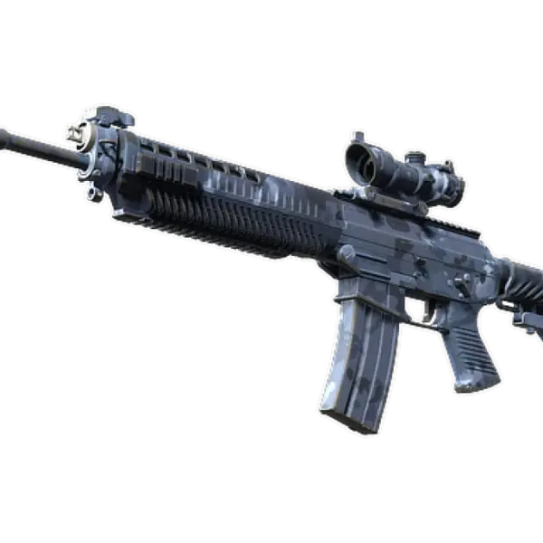 Souvenir SG 553 | Night Camo (Well-Worn)
