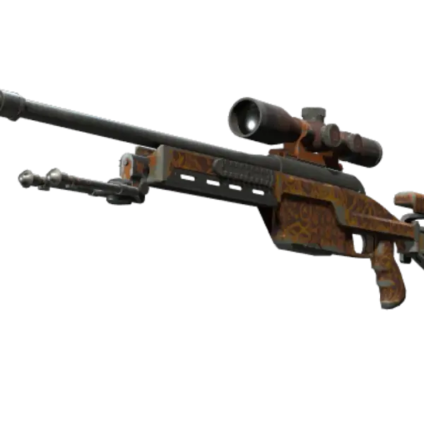 Souvenir SSG 08 | Orange Filigree (Field-Tested)