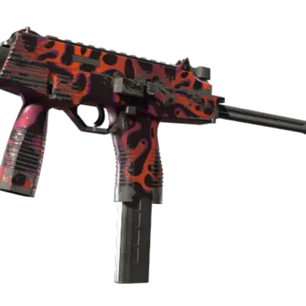 StatTrak™ MP9 | Ruby Poison Dart (Well-Worn)