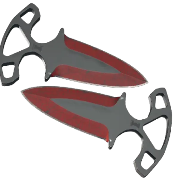 ★ Shadow Daggers | Crimson Web (Well-Worn)