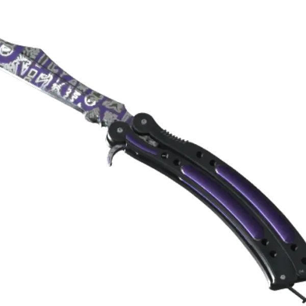 ★ StatTrak™ Butterfly Knife | Freehand (Well-Worn)