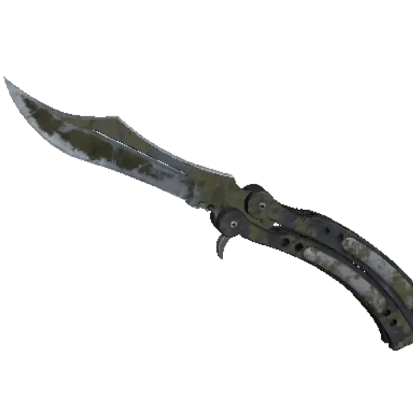★ StatTrak™ Butterfly Knife | Safari Mesh (Battle-Scarred)