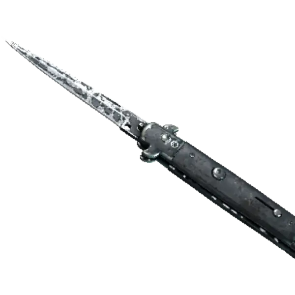 ★ StatTrak™ Stiletto Knife | Night Stripe (Battle-Scarred)