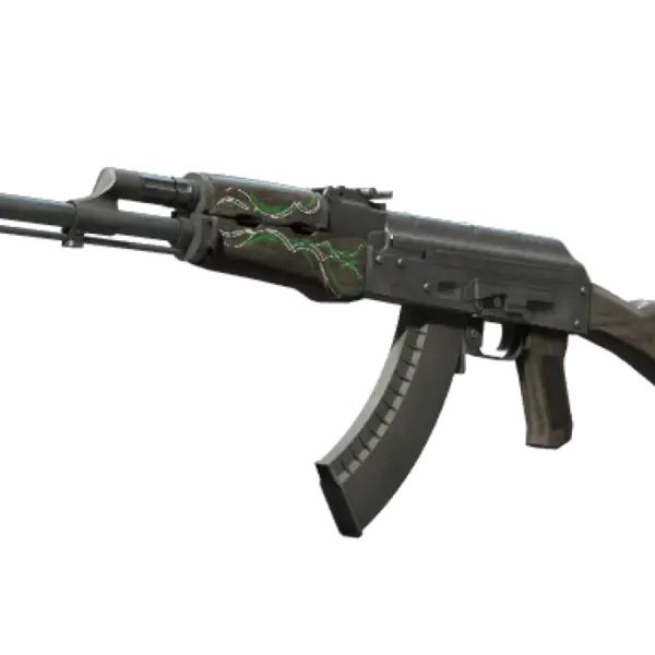 Souvenir AK-47 | Emerald Pinstripe (Well-Worn)
