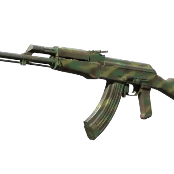 Souvenir AK-47 | Jungle Spray (Well-Worn)