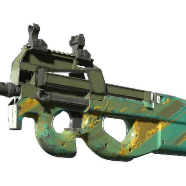 Souvenir P90 | Mustard Gas (Field-Tested)