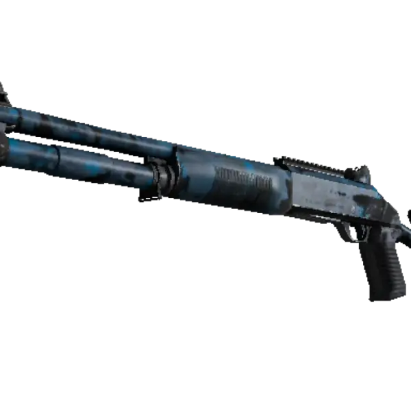 Souvenir XM1014 | VariCamo Blue (Well-Worn)