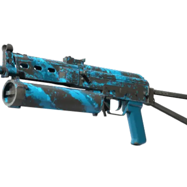 StatTrak™ PP-Bizon | Blue Streak (Well-Worn)