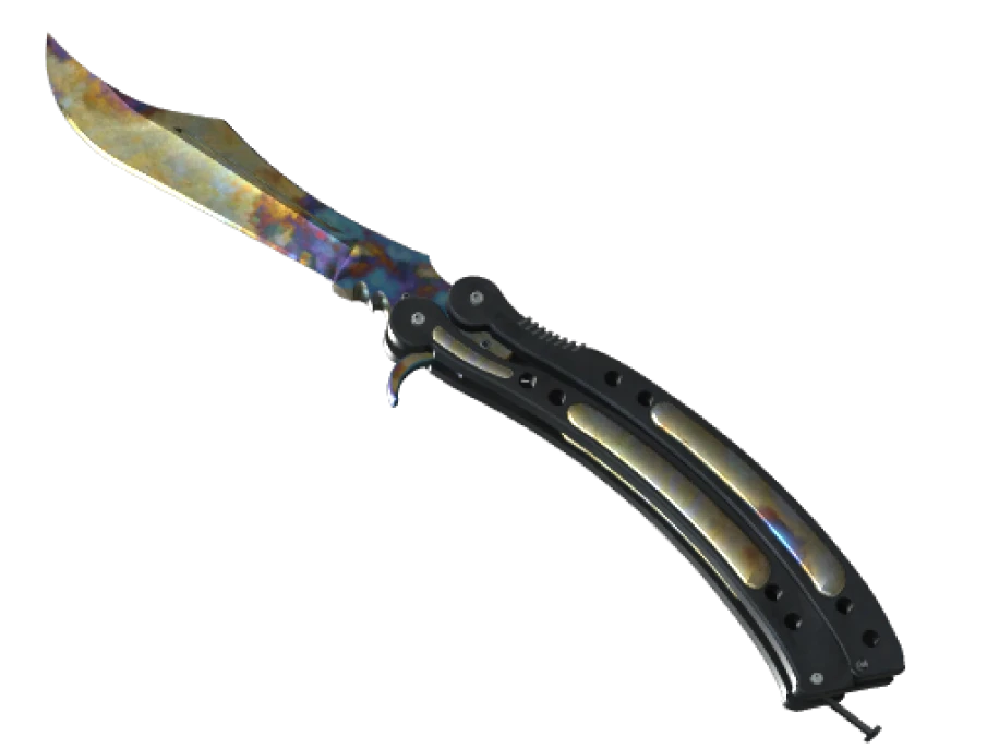 ★ StatTrak™ Butterfly Knife | Case Hardened (Well-Worn) - Image 1