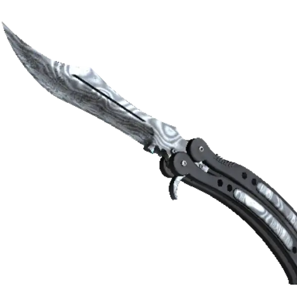 ★ StatTrak™ Butterfly Knife | Damascus Steel (Well-Worn)