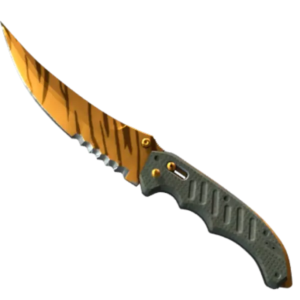 ★ StatTrak™ Flip Knife | Tiger Tooth (Minimal Wear)