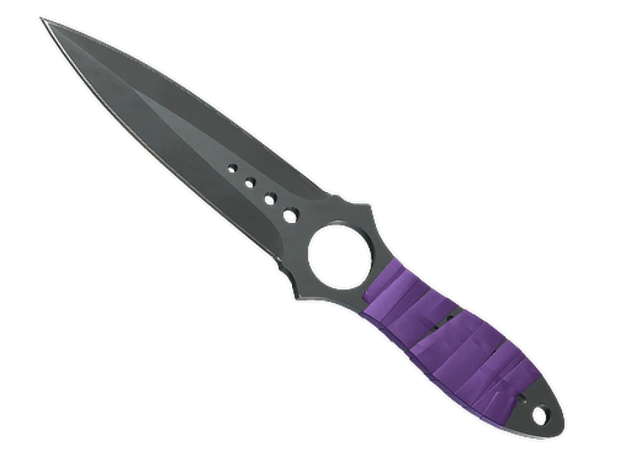 ★ StatTrak™ Skeleton Knife | Ultraviolet (Well-Worn) - Image 1