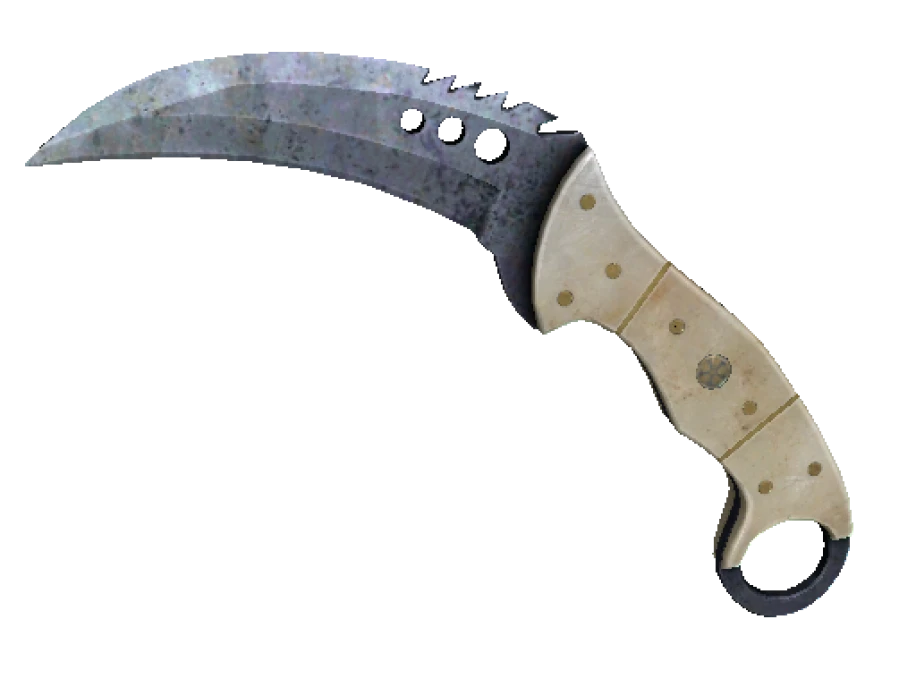 ★ StatTrak™ Talon Knife | Blue Steel (Well-Worn) - Image 1
