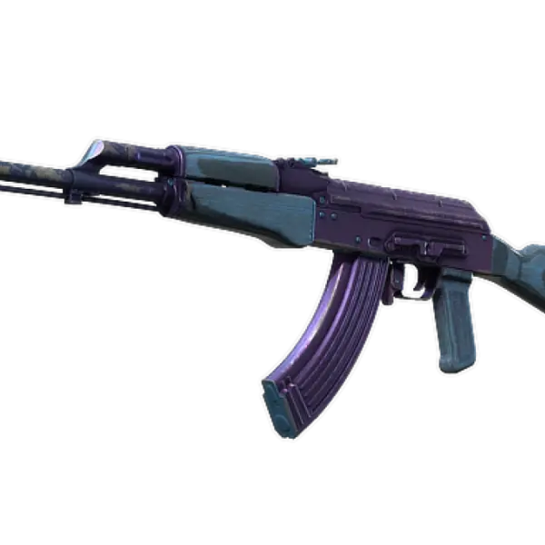 Souvenir AK-47 | Midnight Laminate (Well-Worn)