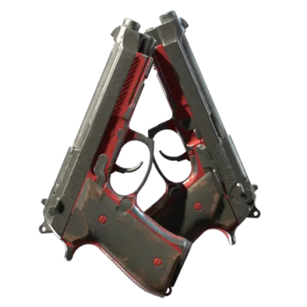 Souvenir Dual Berettas | Panther (Battle-Scarred)