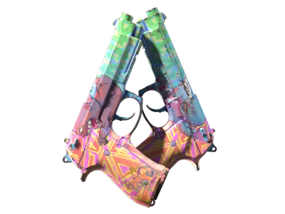 Souvenir Dual Berettas | Sweet Little Angels (Well-Worn) - Image 1