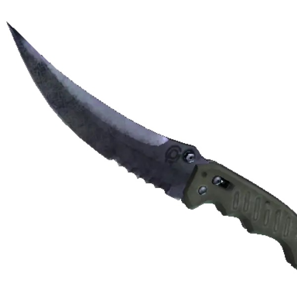 ★ StatTrak™ Flip Knife | Blue Steel (Well-Worn)
