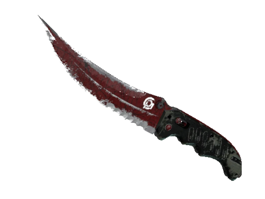 ★ StatTrak™ Flip Knife | Crimson Web (Battle-Scarred) - Image 1