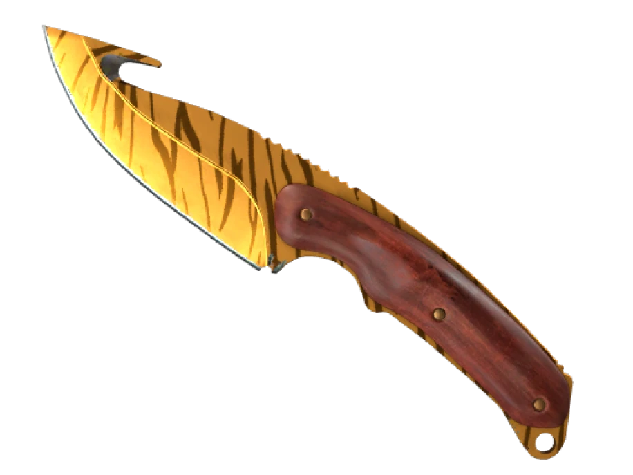 ★ StatTrak™ Gut Knife | Tiger Tooth (Minimal Wear) - Image 1